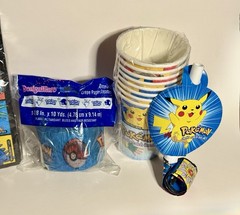 Vintage 1999-2000 Pokemon Birthday Party Supplies, Decorations, & Party Favors