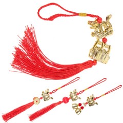 4PCS Chinese Style Tassel Dragon Pendant Dragon Lucky Pendant for Hanging