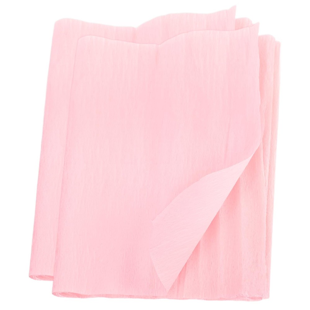 2 Rolls Light Pink Crepe Paper Rolls 7.5ft Long 20 Inch Wide Backdrop DIY