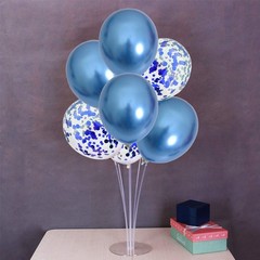 TONIFUL Blue Balloon Stand Centerpiece Table Decoration for Boy Baby Shower P…