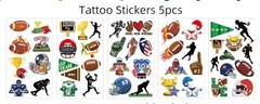 Football Theme Decorations- Banner, Tattoos, Cupcake Toppers, Backdrop,…