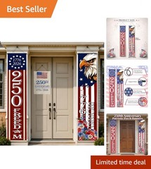 Majestic Bald Eagle 250th Anniversary Banner – Perfect for July 4th Events