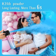 Gender Reveal Fire Extinguisher 2 Packs, Gender Reveal Smoker Bomb, Baby Boy