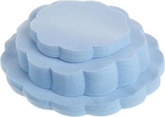 Hagerty Fine China Plate Dividers, Set of 48, Blue Large,