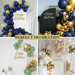 Acrylic Mirror Sticker Happy Birthday Wall Sign for Bedroom Background Party New