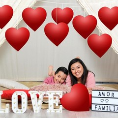 Large Red Heart Paper Cutouts Valentines Bulletin Board Craft Decor 12 In 100