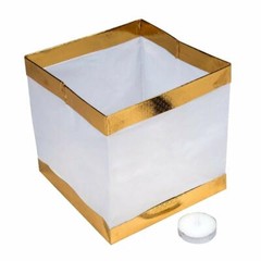 Water Floating Candle Lanterns Outdoor Lanterns for Praying Set of 20 (Gold)