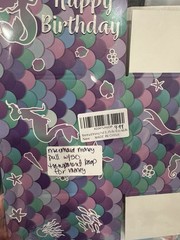 Mermaid Party Supplies Tablecloth Keychain Headband Gift Bags Tattoo Cake Decor