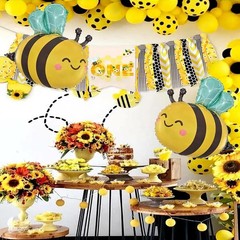 31 Inch Bee Birthday Party Decorations, Bee Baby Shower Party Decorations Set