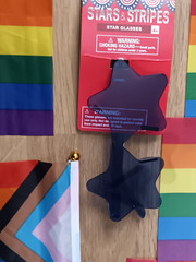 Rainbow Intersex Progress Pride Flag & Blue Star Sunglasses Party Supplies Lot