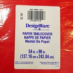 2 Table Covers Vintage Sealed Christmas Holly and Red Green Checked Tablecloths