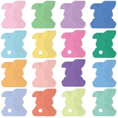 80 PCS Easter Bunny Cutouts 6×3.5 Inch DoubleSided Rabbit Bulletin Board