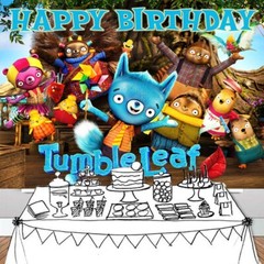 Tumble Leaf Party Supplies Birthday Decorations Backdrop Banner Background 7x5ft