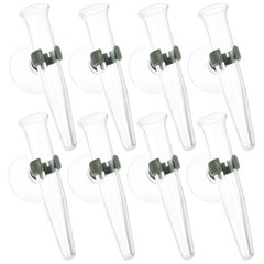 8Pcs Durable Plastic Flower Nutrition Tubes with Suction Cup for Garden Use