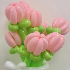 100PCS 260Q Pale Pink Magic Long Balloons Decoration Shopping Mall Activities, P