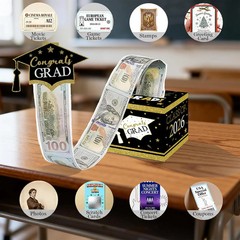 Graduation Money Box, 4.7″ Congrats Grad Gift Box, DIY Graduation Ca
