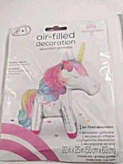 Birthday Celebration Multicolor Paper & Foil Banners, Confetti, Cupcake,Unicorn