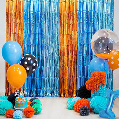Blue Dog Birthday Decorations, 2 Pack Dog-Themed Party Supplies | 3.3X6.6 Ft Ora