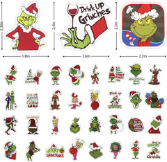 208Pcs Green Monster Christmas Party Decoration,Holiday Decorations for Families