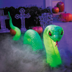 20″ Light-Up Green Lawn Snake Halloween Outdoor Decoration – Morris Costumes