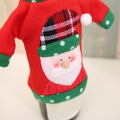 Christmas Wine Bottle Cover Hat Decorations Knitted Sweater Santa Wine