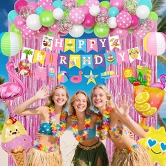 Summer Pool Beach Party Decorations, Splash Bash Party Supplies Tropical Summ…