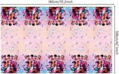 3PCSDemon Hunters BirthdayTablecloth Decorations,Plastic Waterproof Tablecloths