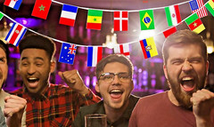 40ft Long 32 x 9″ x 6″ World Flags Fabric Bunting Flags Street Party Decor