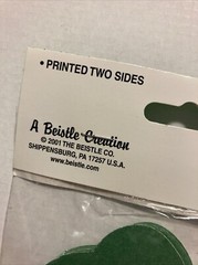 St Patrick’s Shamrock Cutouts 5” by Beistle Creation Printed 2 Sides 2001 New-2