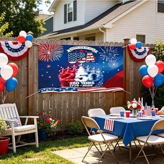 250th Anniversary USA Backdrop Banner,250 Year American Anniversary