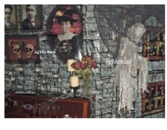 DUNGEON BRICK WALL Scene Setter Halloween party Haunted House wall backdrop