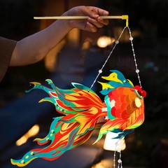 Chinese New Year Paper Lanterns Chinese Lanterns Kits Diy Fish-Shaped