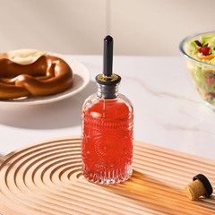1pcs Glass Coffee Syrup Dispenser Bottles 7 OZ, Simple Syrup Bottles with Met…