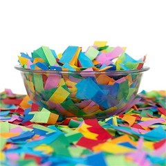 Biodegradable Confetti 1 lb Multicolor 2″ x 3/4″ Rectangular for Cannons