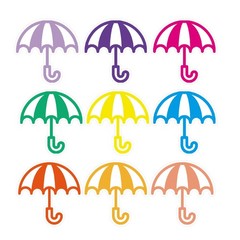90 Pcs Umbrella Cutouts 4 Inches Classroom Summer Bulletin Board Colorful Umb…
