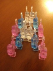 Flat Strollers Deco Charms Set of 12 (4) of each: Pink Blue & Clear-All See Thru