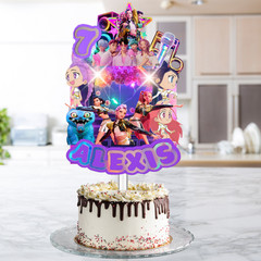 FREE PERSONALISED KPOP TOPPER CUPCAKE CAKE PARTY DECORATIONS SUPPLIES