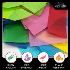 Biodegradable Confetti 1 lb Multicolor 2″ x 3/4″ Rectangular for Cannons