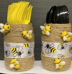6PCS Wool Felt Bumble Bee for Wedding, Baby Shower, Gender Reveal Party, Birthda