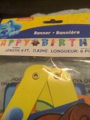 Blue’s Clues Happy Birthday Banner 6 Foot Party Supplies New