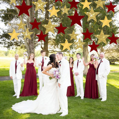 Burgundy Gold Graduation Decorations Class of 2026/Maroon Gold Graduation Star P