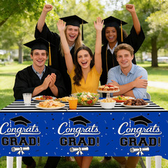 7-Pack Graduation Party Decorations Set, 3 Blue Graduation