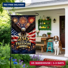4th of July Decorations 250th Anniversary Garden Flag | 250 Years of Freedom…