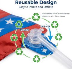 4Th of July Decorations – Patriotic Independence Day Decorations with Reusable R