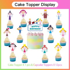 Ben and Holly Birthday Decora Party Supplies Set Balloons Cake Toppers Banner