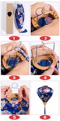 Japanese Hanging Lanterns Sashimi Sushi New Year Festival Cloth Lantern Decor
