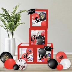 Graduation Decorations 2026 107 Pcs Balloons Light Boxes Set