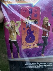 Hannah Montana Giant Decorating Set Room Wall 6 Piece Miley Cyrus Vintage Qty 2