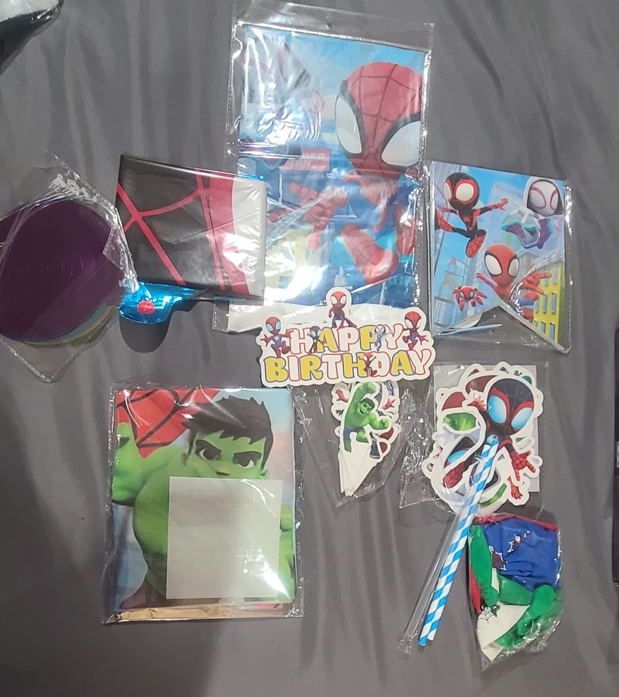 Mini Spider-Man Birthday Decorations Cartoons Spider-Man