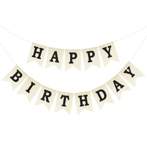 Happy Birthday Banner – NO DIY Happy Birthday Decorations | Burlap Happy
